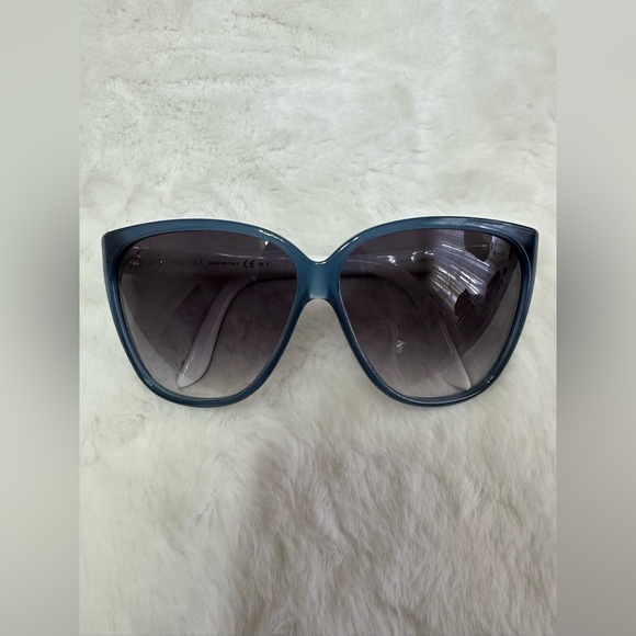 Gucci Dark Blue Oversized Sunglasses - Picture 6 of 6